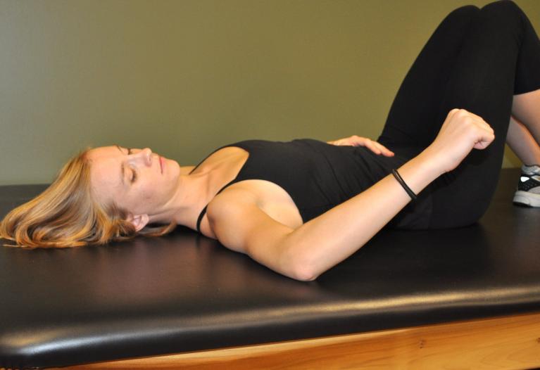 Shoulder internal rotation- supine