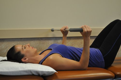 Shoulder external rotation - supine